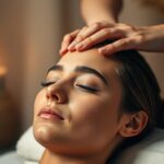 massagem no couro cabeludo