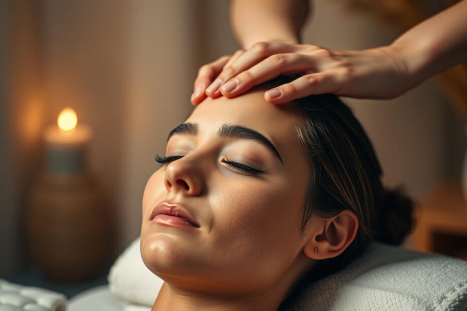 massagem no couro cabeludo