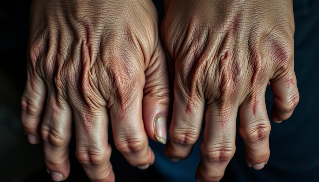 ressecamento das mãos