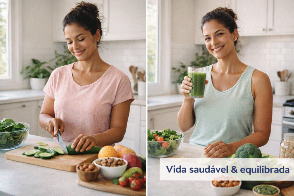 "Alimente seu corpo, fortaleça sua vida."