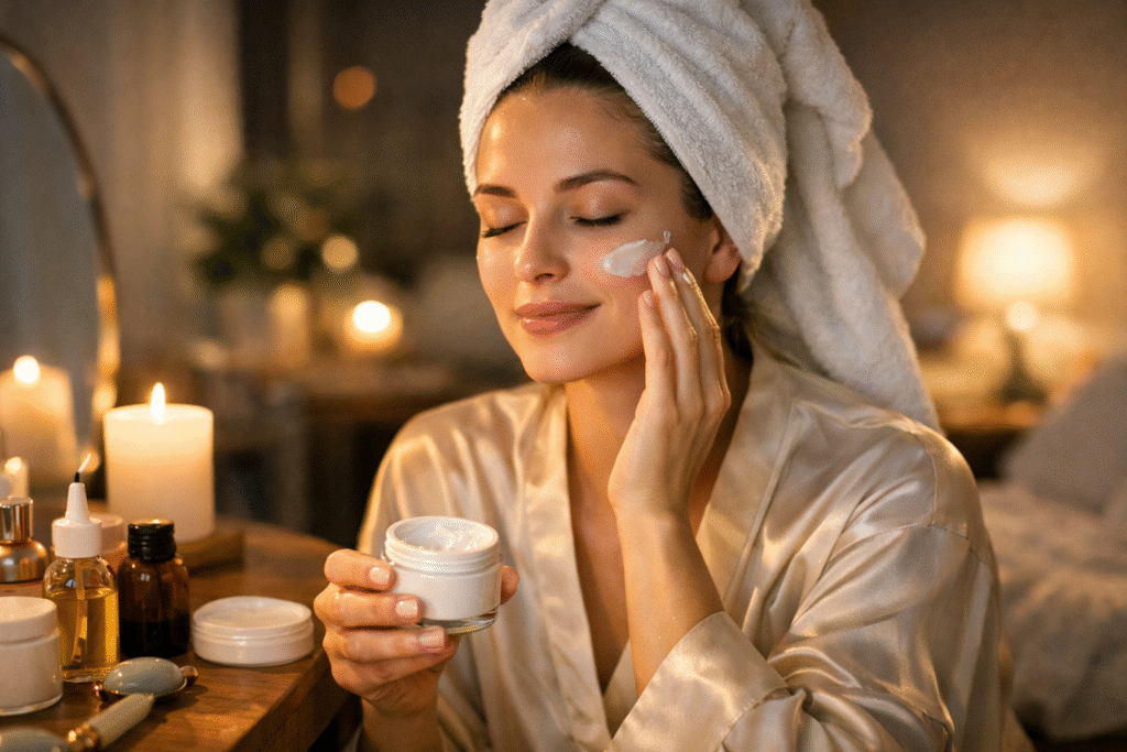 passe isso no rosto hoje a noite