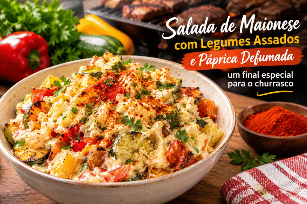 Salada de Maionese com Legumes Assados e Páprica Defumada