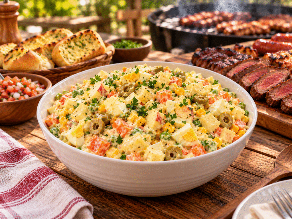Salada de Maionese para Churrasco