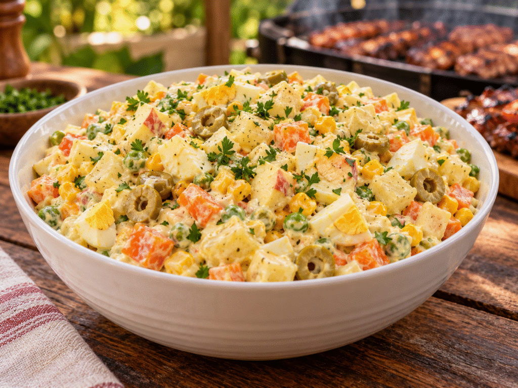 Salada de Maionese para Churrasco