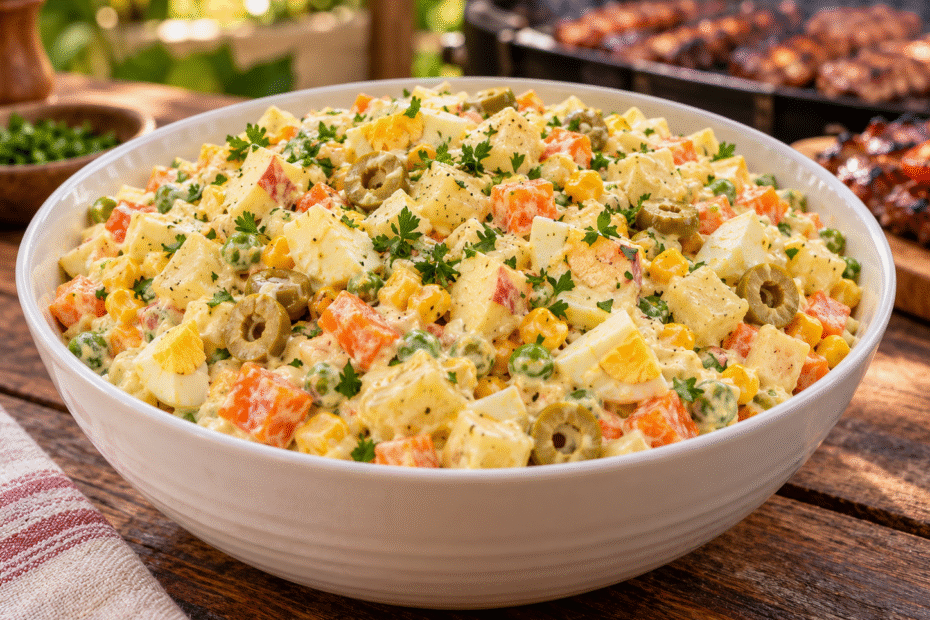 Salada de Maionese para Churrasco