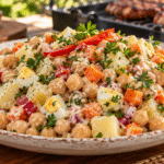 Salada de Maionese com Grão-de-Bico e Legumes