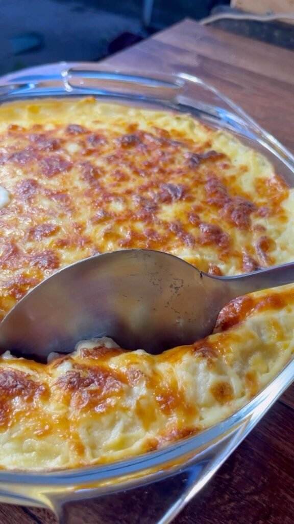 Frango cremoso com batata crocante