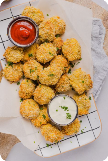 Nugget Saudável de Frango e Couve-Flor