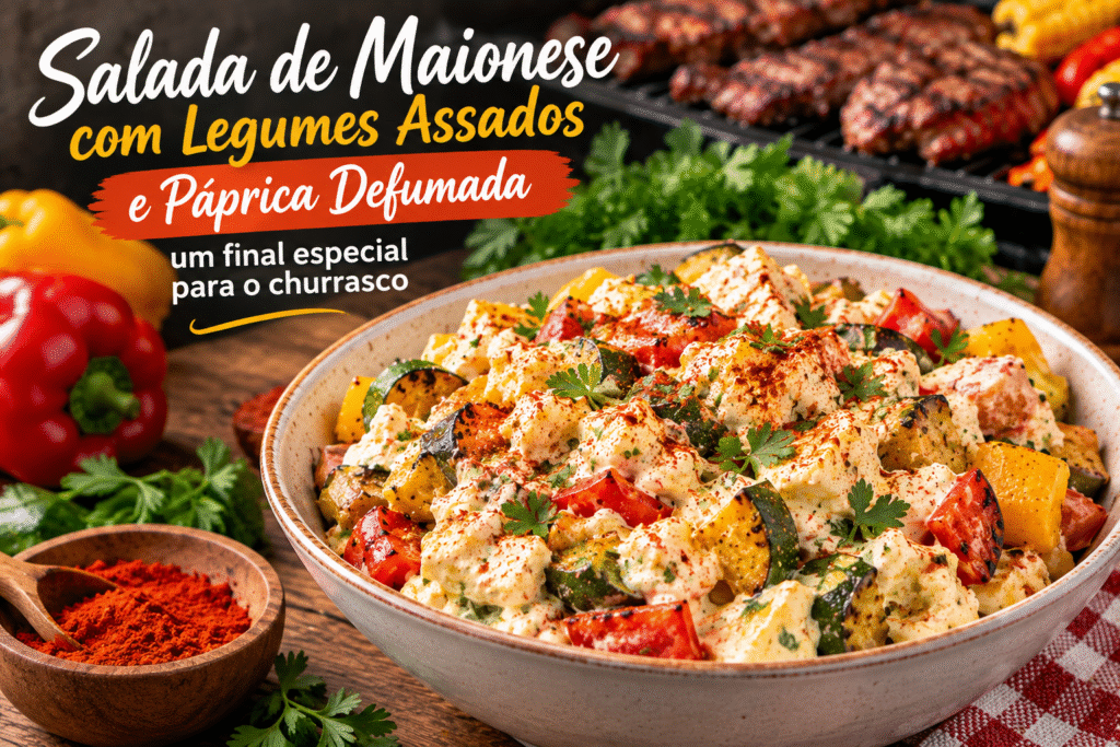 Salada de Maionese com Legumes Assados e Páprica Defumada